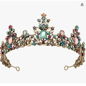 magical rainbow crown baroque princess queen